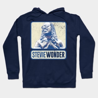 Stevie Wonder /// Faded Style Retro Fan Design Hoodie